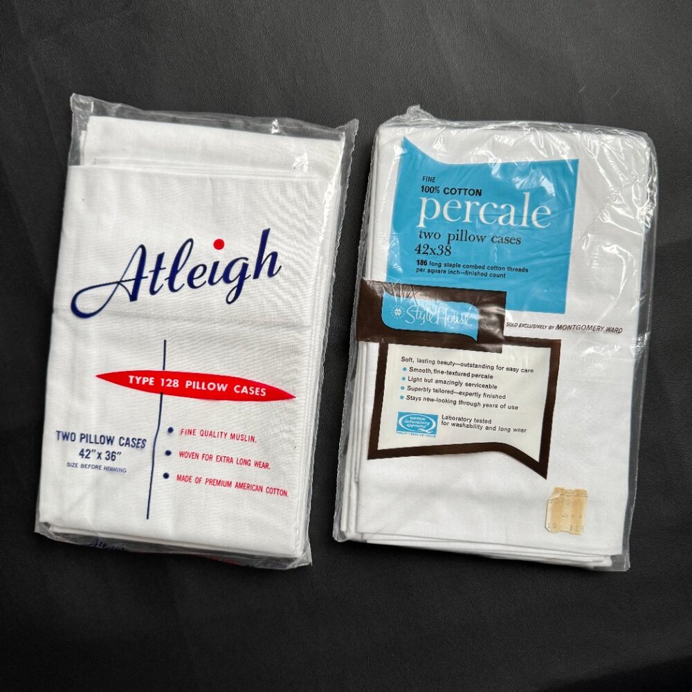 Bundle of Cotton Pillow Cases NIP Vintage - Picture 12 of 12